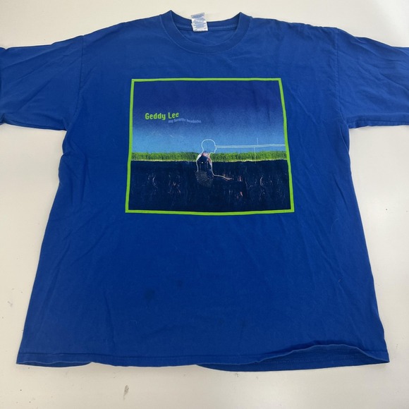 Gildan Other - Geddy Lee RUSH Shirt Mens XL My Favorite Headache Album Graphic Tee Band Canada